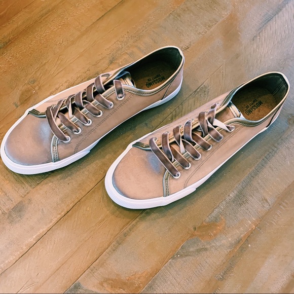 Mossimo | NWOT Gray Satin Sneakers - Picture 3 of 4